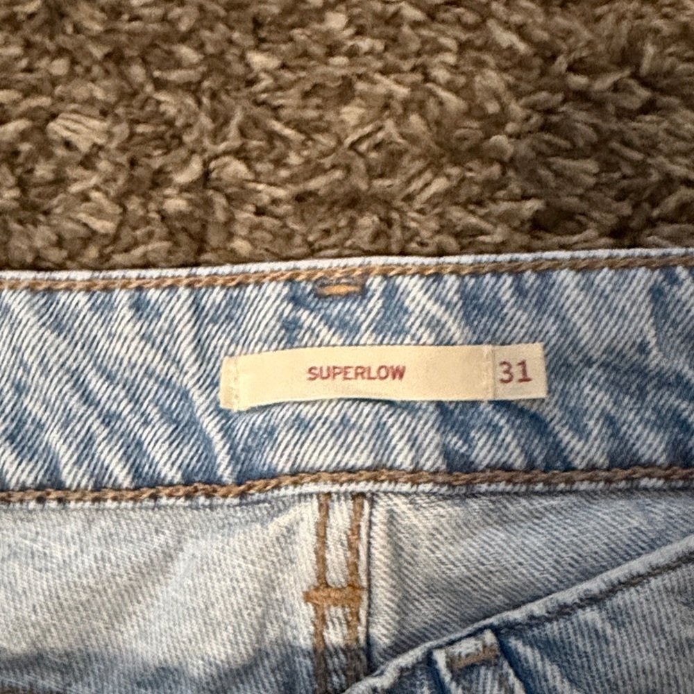 Levi's Light Blue Straight-Leg Jeans - Picture 4 of 4